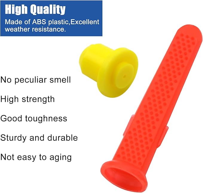 4004 Humidifier Drain Type in-Line Strainer Red (2 Pcs) and Humidifier Parts Yellow Orifice 4231 (2 Pcs) Compatible with Aprilaire Humidifier 400, 500, 550, 550A, 558, 560, 560A, 568 and 600 - AquaVibe