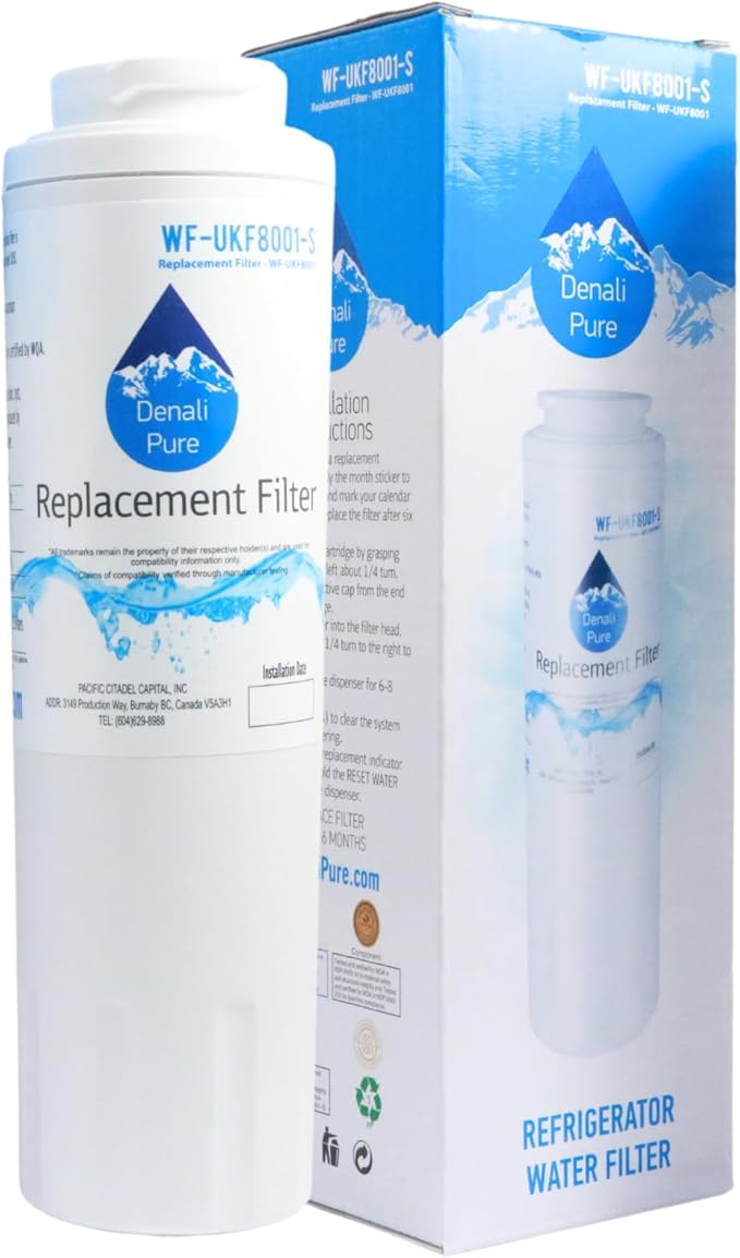 Replacement for MFI2569YEM0 Refrigerator Water Filter - Compatible with Maytag UKF8001 Fridge Water Filter Cartridge