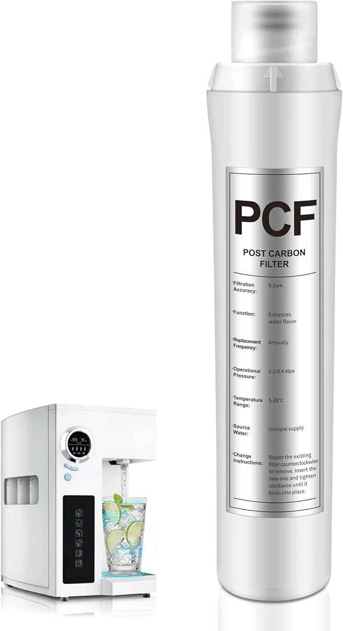 1 Pack PCF Water Filter Replacement Compatible with Bluevua RO100ROPOT, 1 PCF Water Filters, Improved Drink Quality, Easy to Replace for Household Daily Use Drinking