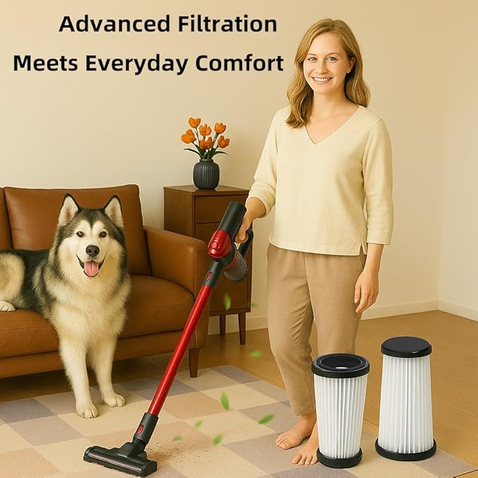 4 Pack Vacuum Filters Compatible with iwoly C150 Cordless Vacuum Cleaner, Replacement 4 Hepa Filter - AquaVibe