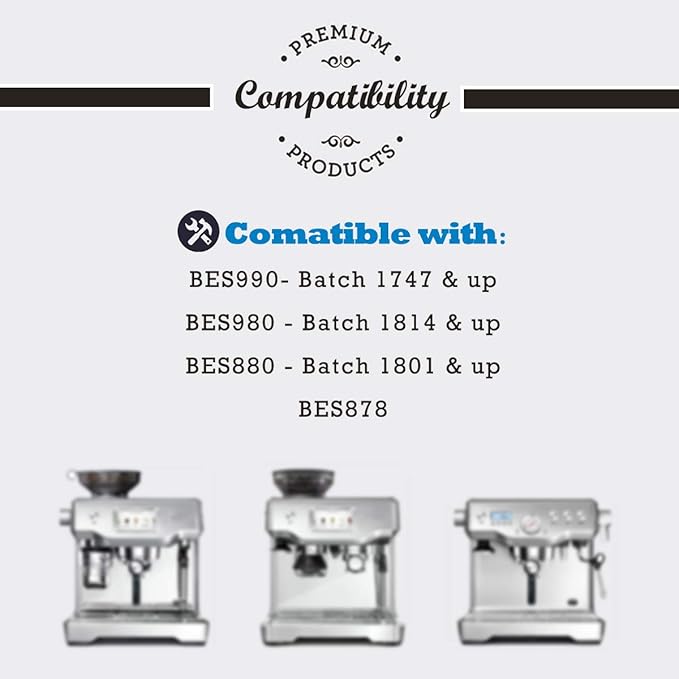 4 Pack Replacement Water Filter Compatible with Breville Sage Claro Swiss For Oracle Barista Bambino Espresso Coffee Machine Part #BES008WHT0NUC1 - AquaVibe