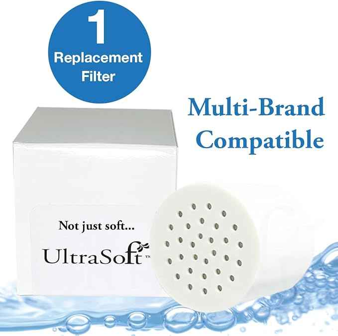 Shower Filter For Hard Water. UltraSoft Rejuvenating, 20-Stage, Vitamin C, E, and Essential Minerals. Helps Provide Relief From Dry, Itchy Scalp an Skin. Compatible with AquaBliss and Other Systems