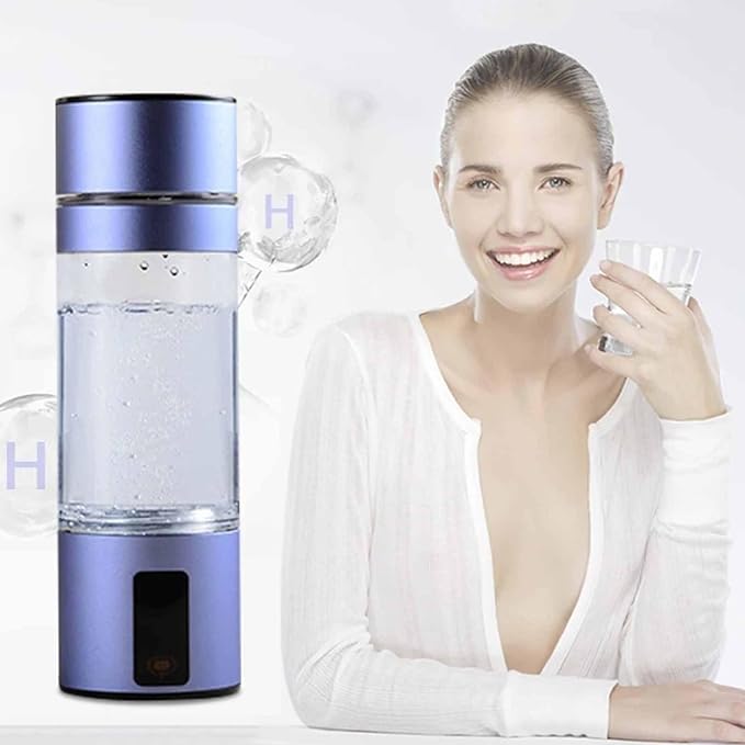 New Electrolyzed Water Cup, Smart Portable Hydrogen Production Bottle, 5000ppb Hydrogen-Rich Water Cup, with Touch Screen, High Concentration H2 Water Bottle