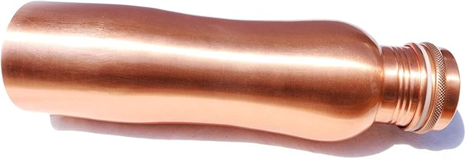 Matt Finish Copper Water Bottle Joint Less Leak Proof Ayurvedic Drinkware Copper Vessel for Sports, Gym, Outdoors, Yoga
