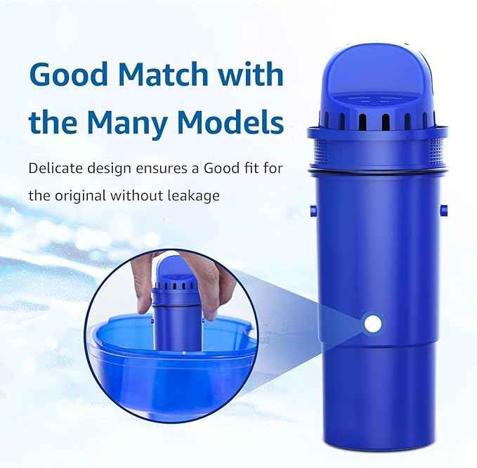 Filterlogic NSF Certified Pitcher Water Filter, Replacement for Pur® Pitchers and Dispensers PPT700W, CR-1100C and PPF951K Water Filter (Pack of 4) (Package May Vary)