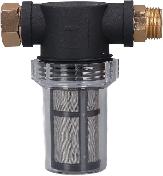 Sediment Filter for Pressure Washer Inlet, Transfer Pump, Rain Barrels, Spigot - Your Water System with & Efficient Whole House Sediment Filter