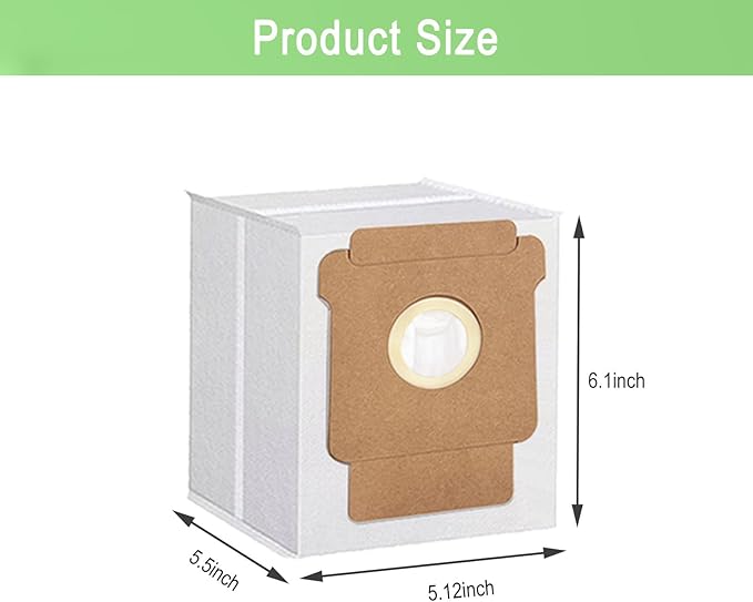 12 Pack Q0520 Vacuum Bags for iRobot Roomba Vacuum 2 Q0520 Essential Robot Vacuum Cleaner,Roomba 105 Combo/Vac,Plus 405 404 505 Combo Max 705 Vac,Max 705 Combo Robot,Disposable Auto-Empty Dust Bin Bag - AquaVibe