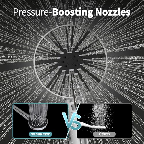 High Pressure Filtered Handheld Shower Head 9 Spray（4 filters）