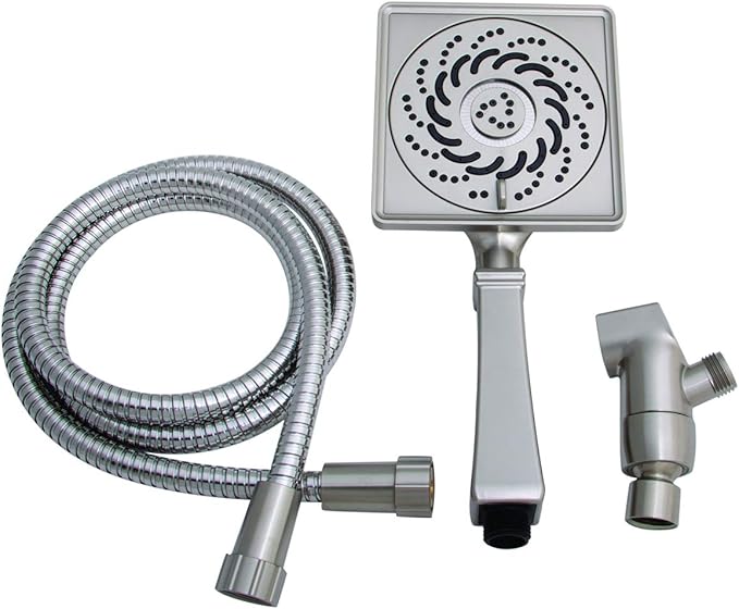 Speakman VS-5002-BN-E15 Rainier Exhilaration High Pressure Hand Held Shower Head, 1.5 GPM, Brushed Nickel