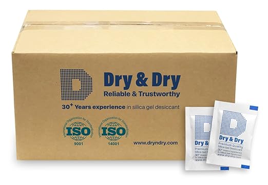 Dry & Dry 2 Gram [7000 Packets] Silica Gel Packets Desiccants, Silica Packets - Rechargeable Silica Gel Packs, Silica Gel Packets, Desiccants Packets, Silica Gel