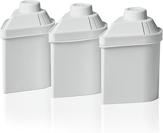Alkanatur Filter Replacement for Pitcher (Pack of 3) - Removes Fluorides, Chlorine, Heavy Metals - Filters 400 liters of Tap Water - Replace After 3 Months - CE, ROHS, SGS Certified Water Filter