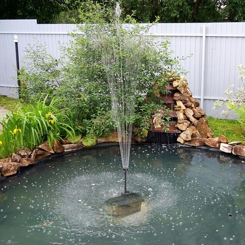 70W Solar Pond Pump with Pond Filter 660 GPH for Outdoor Ponds