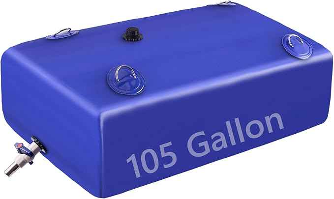 Water Tank, Water Storage Bladder, Portable Water Tank, Water Bladder Tank, Large Water Storage, Water Storage Containers for Camping, Garden, Emergency Water Storage Black