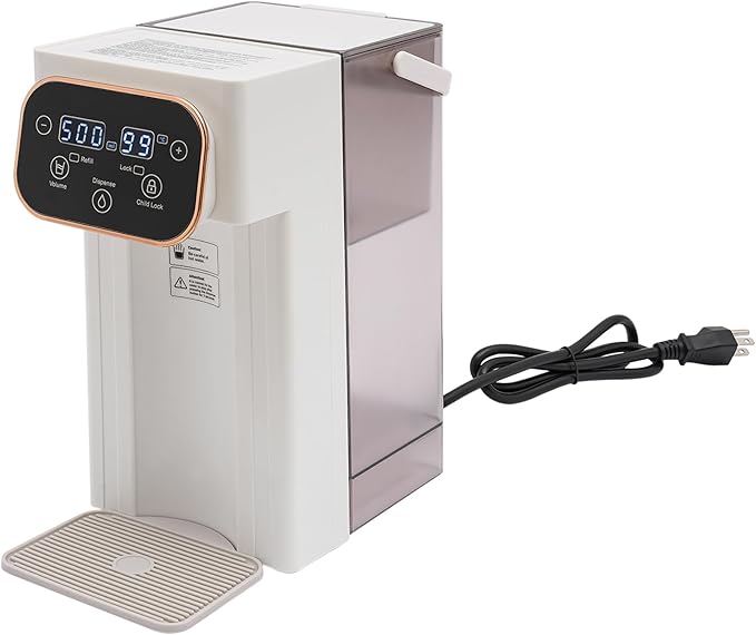 Instant Hot Water Dispenser with Filter, 1500W Countertop Water Filter System, Water Dispenser with 12 Temperatures & 8 Volume Settings & Safety Lock for Home, Dormitory, Coffee Shop, Tea House, Etc
