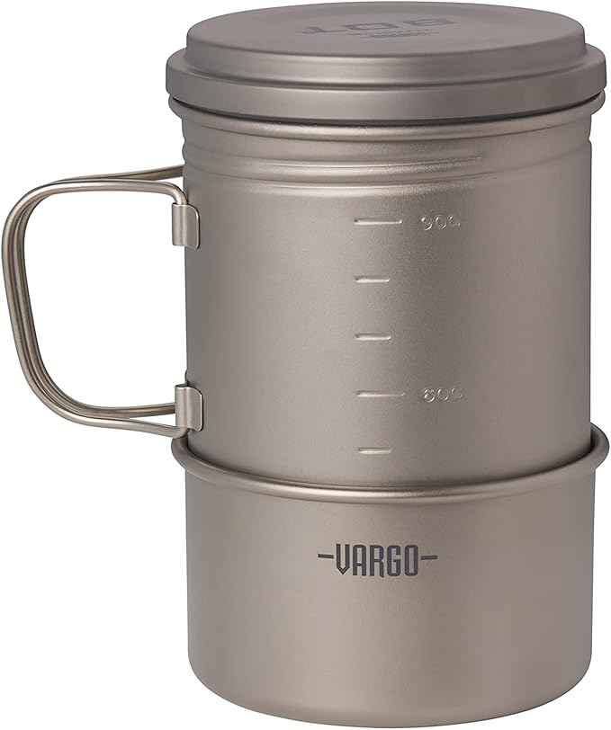 Vargo Titanium BOT Series BOT BOWL - 400ml Capacity Bowl - Ultralight 1.6oz (45g) Nesting Backpacking Bowl