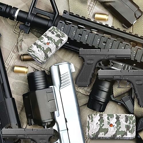 100 Gram Camouflage Gun Safe Dehumidifier Silica Gel Canister Rechargeable Dehumidifier Desiccant Reusable Indicating Desiccant Moisture Absorber with Visible Window [4PACK] (4 Count)