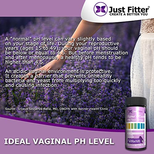 Vaginal pH Balance Test Strips. Personal Wellness Kit for Women. Supports Feminine Hygiene (100 Count)