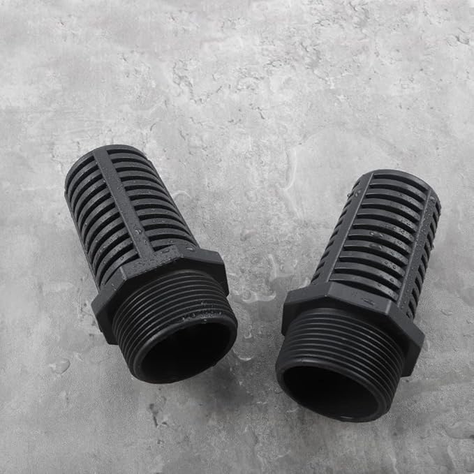 TOMEX 1-1/2 Inch Threaded Suction/Overflow Strainer, Screen Strainer 1-1/2 Inch (2 Pack)
