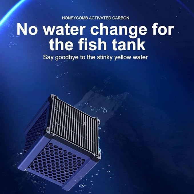 Water Trough Filter 2.0, Eco-Aquarium Water Trough Purifier Cube, Long-Lasting Honeycomb Design, for Fish Tanks, Horse Troughs, Ponds & Livestock Tanks (1pcs)