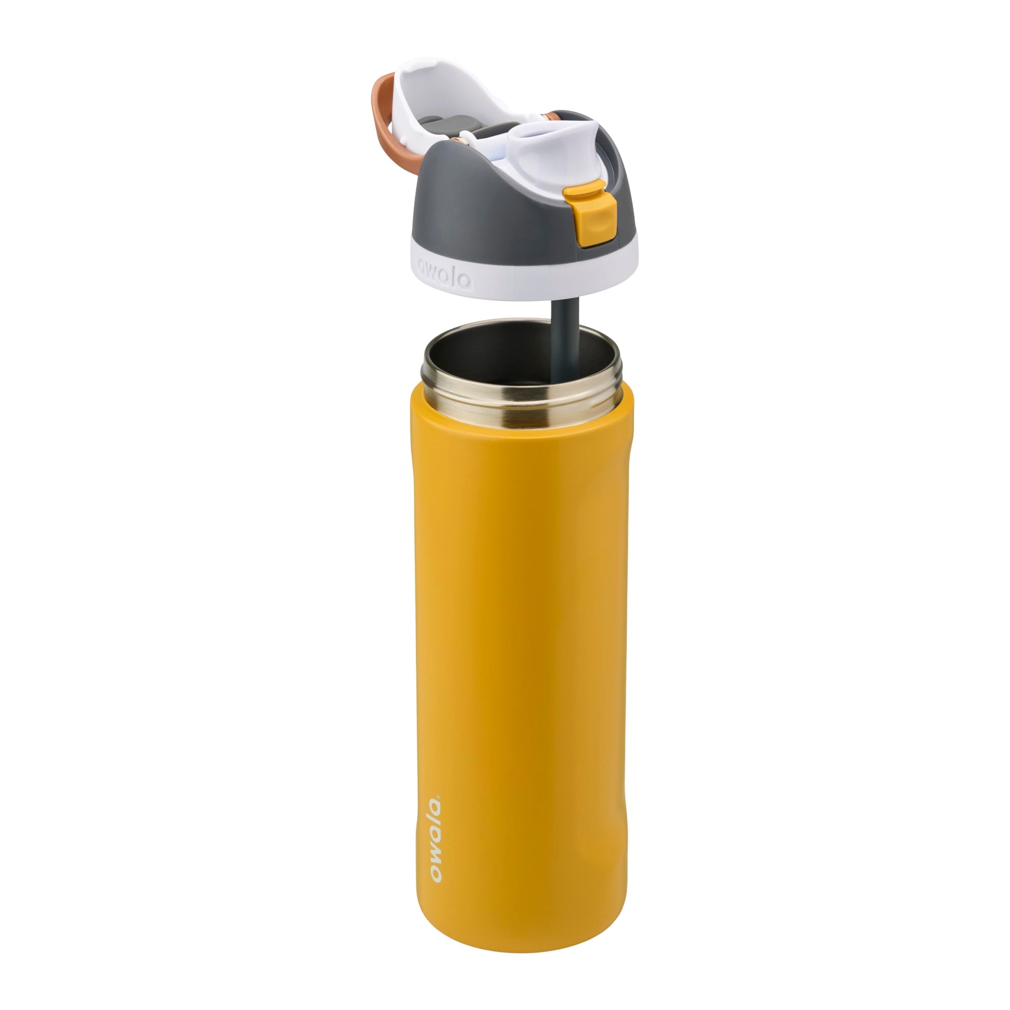 FreeSip Stainless Steel Water Bottle 24 oz Grey