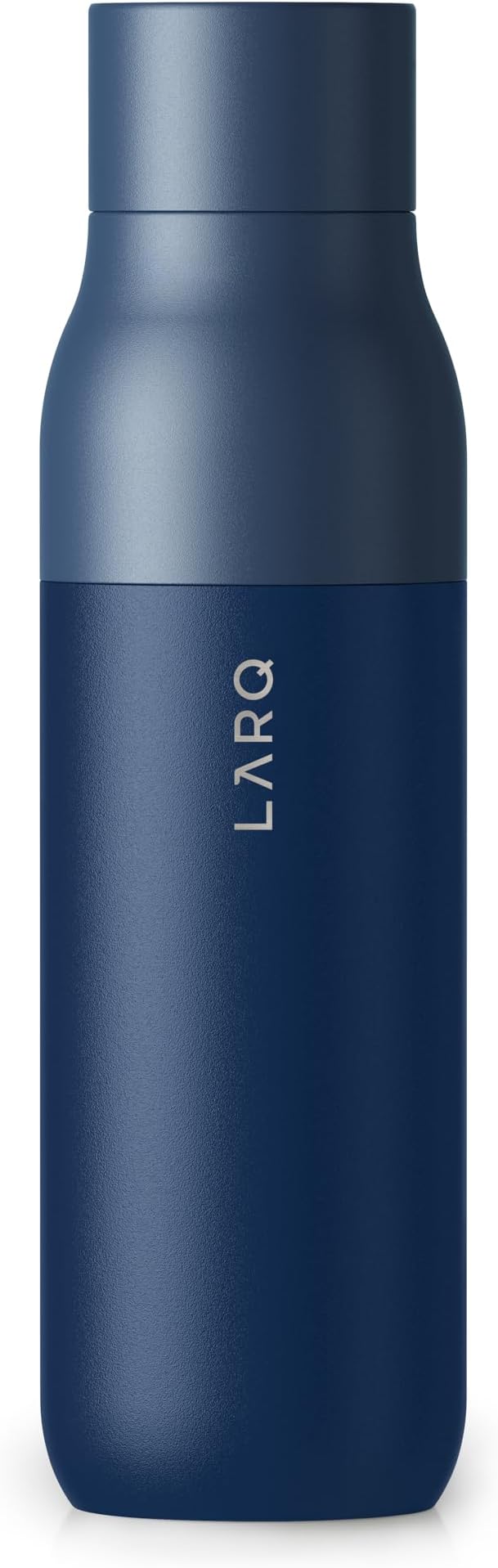 LARQ Twist Top 17 oz - Insulated Stainless Steel Water Bottle | BPA Free | Reusable for Camping, Office, and Travel | Keep Drinks Cold and Hot, Monaco Blue