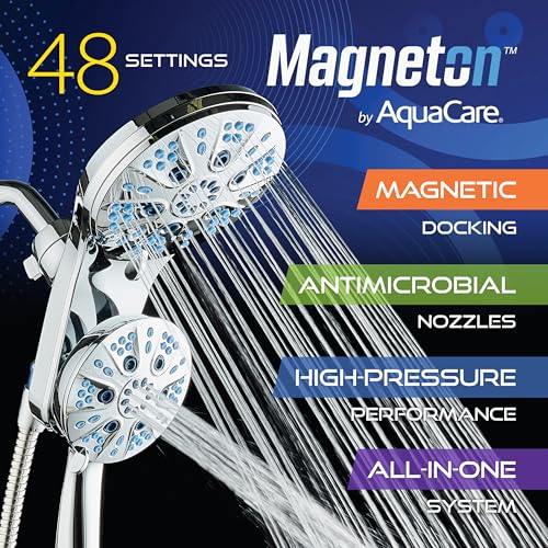 Magneton 48 Mode High Pressure Rain & Handheld Shower Head Combo