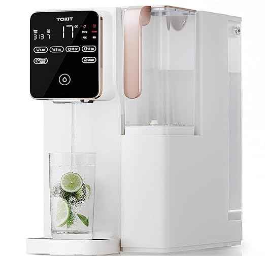TOKIT T1 Reverse Osmosis Water Filter Countertop, NSF/ANSI 58, RO Whole House Water Filter System with Alkaline Remineralization Filter, No Installation