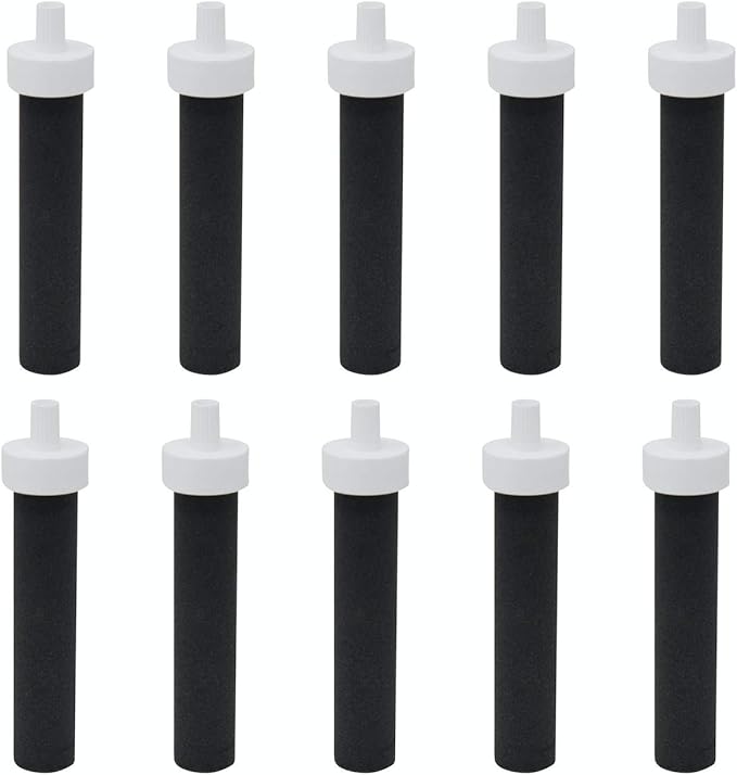 Fette Filter Replacement Filters for Brita Water Bottles – BPA Free Water Filters Compatible with Brita Hard-Sided Bottles & Sport Sided Bottles – Compare to Part #BB06. (Pack of 10)