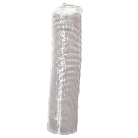 Eco-Products Compostable Clear PLA Plastic Portion Cup Lids, Case of 2000, Fits 2-4oz Food Containers, Renewable Plant-Based, Disposable