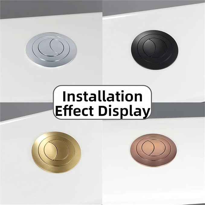 Toilet Push Button Replacement 2Pcs Dual Flush Push Button Toilet Cistern Replacement 20mm 40mm 50mm 60mm Aperture Push Button Toilet Flush Button Toilet Acc(Color08)