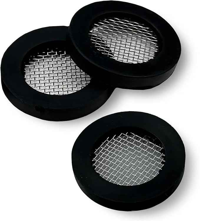 Voolan 3 Pack 3/4" Shower Head Gasket, Washer Filters Water Impurities, Creates A Seal to Prevent Leakage, for 1/2" Shower Head