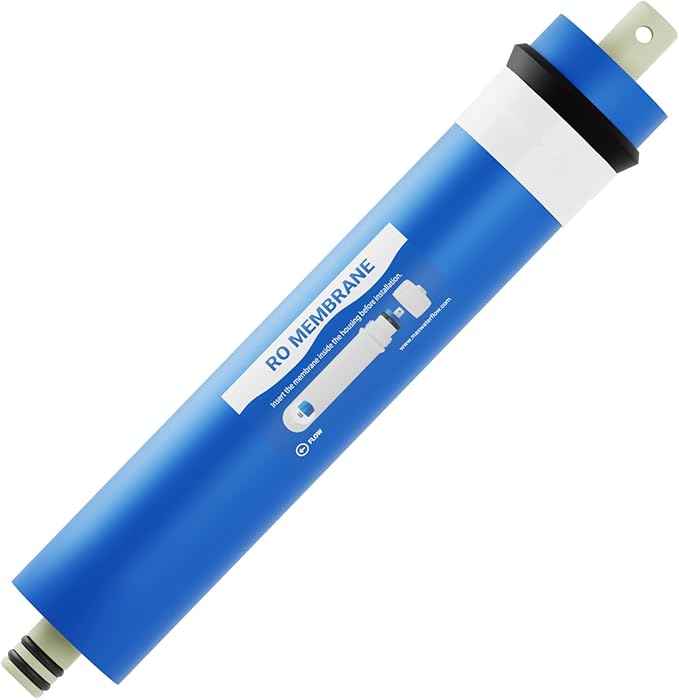Max Water 50 GPD Reverse Osmosis Membrane - RO Membrane Water Filter Replacement Universal Fits Under Sink RO Drinking Water Purifier System