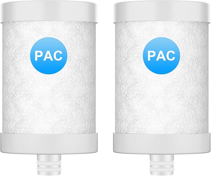 WINGSOL Faucet Water Filter Stainless-Steel Reduce Chlorine, PFAS, Japan PAC Filter Improve Taste, Faucet Filters for Faucets-Fits Standard Faucets (PAC-2P)