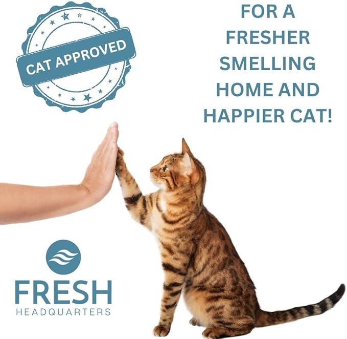 6-Pack Activated Carbon Cat Litter Box Filters Replacement - Trimmable 6" x 6.5" Organic Activated Charcoal Filter - Ideal Hooded Litter Box Deodorizer, Superior Odor Absorbing