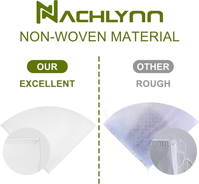 NACHLYNN 100pcs Fryer Oil Filter 4.5 Inch Cooking Oil Filter Kitchen Oil Filters Non-Woven Filter Cones Maple Syrup Filters Beeswax Filters Grease Filter Cones for Restaurant Kitchen Cafe Hotel