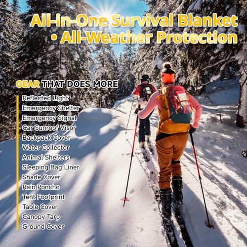 Survival Emergency Thermal Blankets (4 Count)