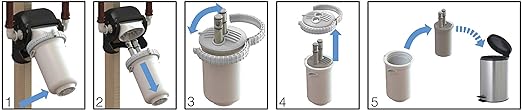 EcoPure EPWHEF Whole Home Replacement Filter, Transparent/White (Pack of 4)