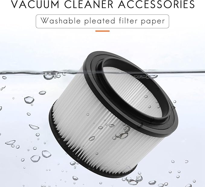 17810 Filter Compatible with Craftsman 4 Gallon Vacuum Filter,9-17810 Wet Dry Vacuum Filter Compatible with Craftsman 4 Gallon Replacement Filter (2 pack) - AquaVibe