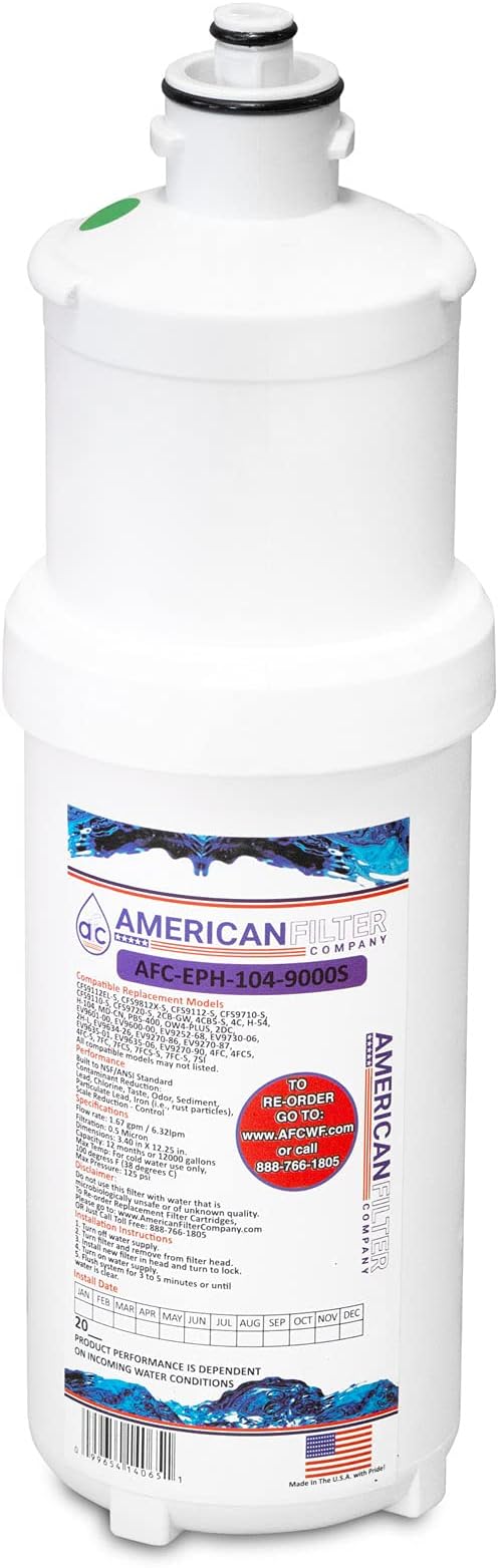 American Filter Company®, water Filters, Model # AFC-EPH-104-9000S, Compatible with 3M(R) Cuno(R) CFS9812X-S Filters 1-Filter