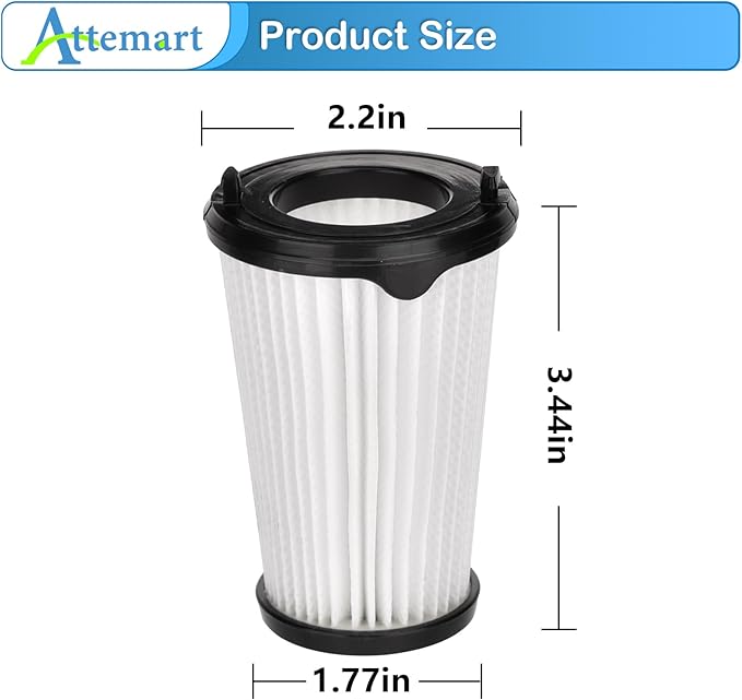 4 Pack VAF-1TM Filter Replacement for Electrolux Ergorapido Stick Lightweight Cordless Vacuum Standard & Pet Version PureAdvantage PureAdvantageTM Ergorapido VAF-1 Vacuum Filters Part # EL65522 - AquaVibe
