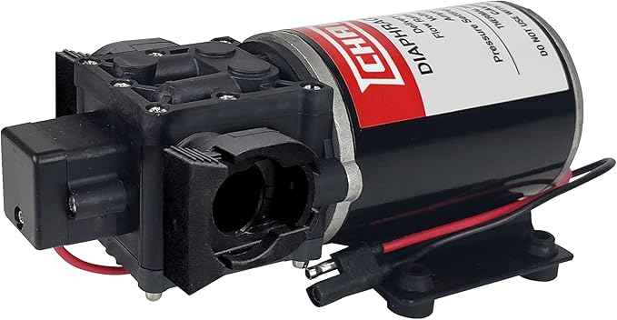 Chapin 6-9213 12V/2.0 GPM 60 PSI Self-Priming Diaphragm Water Pump for ATVs, Marine, Boating, Water Supply, Camping, RV Recreation & Boom Spray Systems
