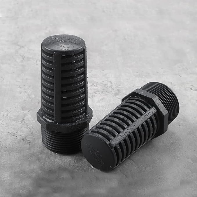 TOMEX 1-1/4 Inch Threaded Suction/Overflow Strainer, Screen Strainer 1-1/4 Inch (2 Pack)