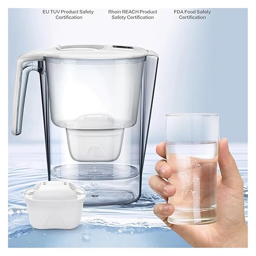 Home Water Filter Pitcher Water Purifier 3.6L Water Purifier Activated Carbon Filter Kitchen Water Purifier Household Water Tank (Color : 3.6L Blue)