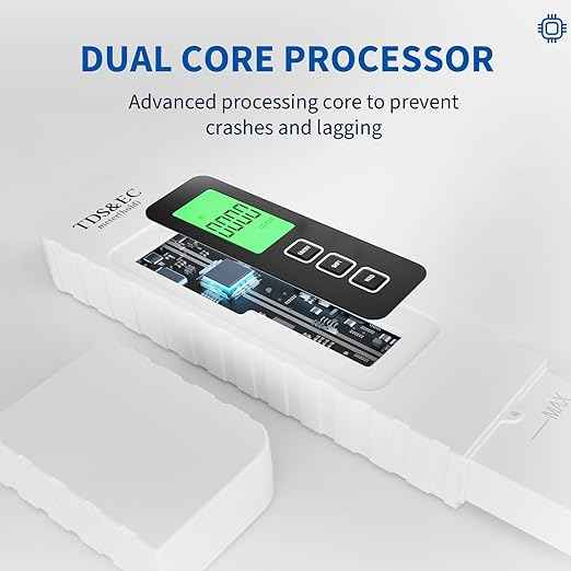 4 in 1 Digital Water Quality Tester - TDS/EC/Temperature（°C/°F）TDS Meter | 0-9999 ppm | Accurate and Professional for Drinking Water, Hydroponics, Aquariums, RO Systems, Pool （2025 New）