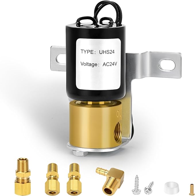 Cenipar UHS24 Universal Humidifier Solenoid Valve,24 Volts Humidifier Solenoid Valve Fit for Aprilaire General Honeywell Skuttle Humidifier Replacement 990-53 4040 HE220 HE225 HE260 HE265 - AquaVibe