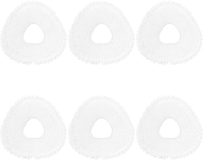 6 Pack Replacement Mop Pads Compatible with Narwal Freo Pro X Ultra Narwal Freo Z Ultra Z10 T10 J3 J4 J5 R10 Microfiber Resuable Mop Cloth Robot Vacuum Cleaner Accessories - AquaVibe