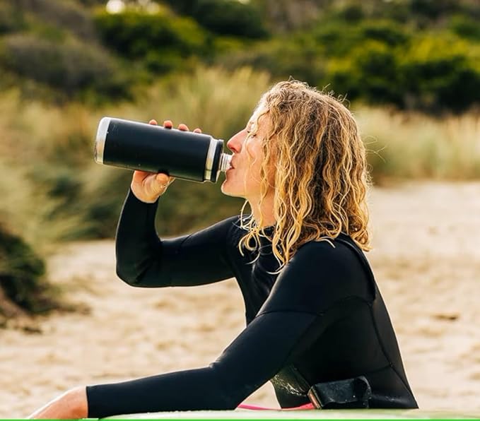 YETI Rambler 26 oz Bottle, Leakproof, Vacuum Insulated, Stainless Steel with Chug Cap, Alpine Yellow