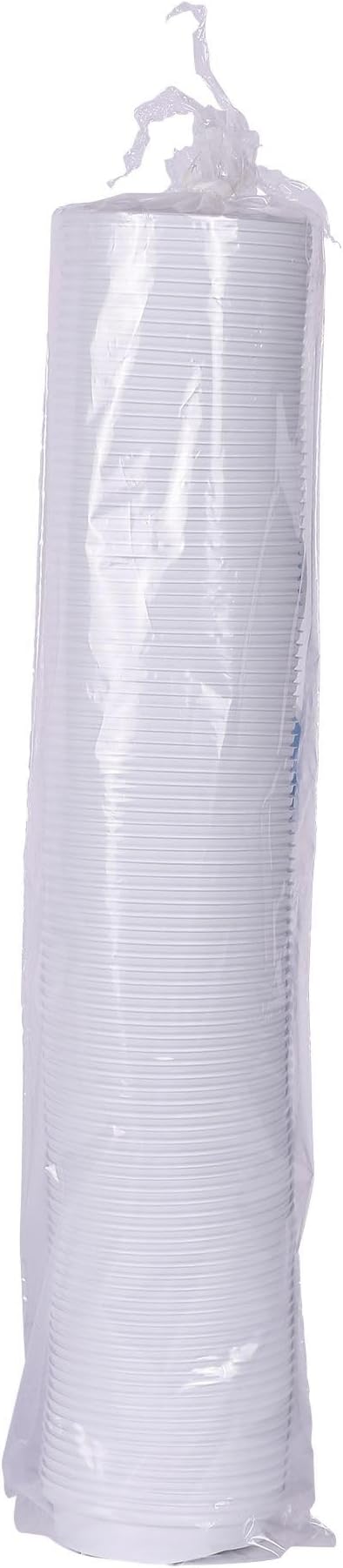 Eco-Products Ecolid Recycled Small Coffee Cup Lids, Case of 1000, White, Fits 8oz Hot Cups, Made from 25% Post-Consumer Recycled Plastic Polystyrene, Made in the U.S.A.