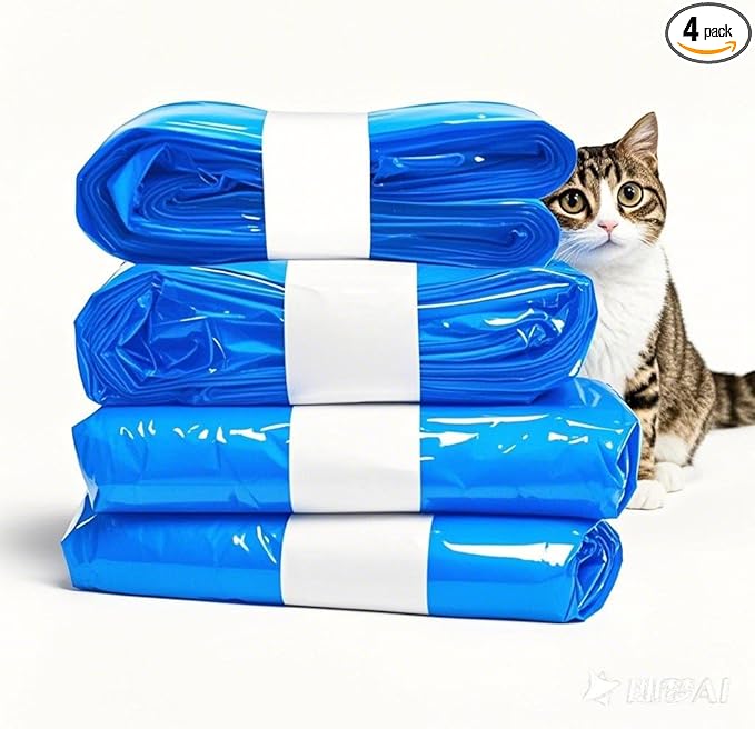 28 feet Cat Litter Refill Bags with 7-layer material effectively prevents odors Compatible with Litter Genie Refill Cartridge (4) - AquaVibe