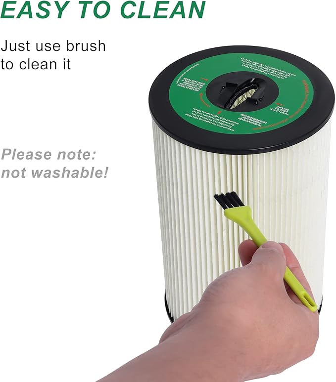 8107-01 Central Vacuum Cleaner Filter Replacement Compatible with Dirt Devil/Titan, 10 Inch Cartridge Filter Compatible with Vacuflo FC610 FC1550 Royal CS1200 - AquaVibe